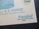 Schweiz 1925 Dekorative Firmenkarte Firma G.H. Fischer Fehraltorf Zündhölzer Aller Art / Kunstfeuerwerk / Asbest Feuer - Lettres & Documents