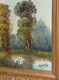 Delcampe - PEINTURE TABLEAU HUILE SUR TOILE HST PAYSAGE Signé MONIERY ( Barbizon ) Cadre Bois Doré 1900 COLLECTION DECO VITRINE - Olii