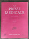 La Presse Médicale_Tome 77_n°49_Novembre 1969_Masson Et Cie - Medicina & Salud