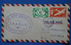 X16  OCEANIE LETTRES RARES PASSAGE DU TARIF 3 F A 4F,LE 1ER JOUR LU.2 NOV 1947 AVEC DEUX EX + 1ER VOL POUR NOUMEA - Luftpost