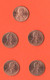 USA  America 1 Centesimo One Cent Monticello Shield  2009 2010 Diversi 5 Typological Commémorative Typologique 2009 2010 - Loten