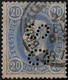 Belgique 1870 COB 31 Oblitéré Bruxelles, Perforé S. G - 1863-09