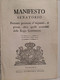 Torino MANIFESTO SENATORIO Promessa D'impunità. Curiosa NOTA DEI FURTI In Varie Contrade Della Città 1816 - Decrees & Laws