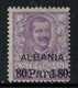 ITALIA - ALBANIA OFFICES - Sassone N. 9 - MH* Linguellato - Albanie