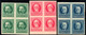 263.CUBA.1926 SC.280-282 MNH BLOCKS OF 4. - Nuevos