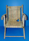 FAUTEUIL PLIABLE BAIN De SOLEIL Pour ENFANT Début XXe BOIS Et TISSU De Grenier A RESTAURER DECO ANCIENNE - Chaises