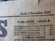 1932 LE PROGRES : La Ville Flottante Du NORMANDIE ; Wagons-Foudres-Truqués ; Les Maladies Du Lapin ; Etc - Informations Générales