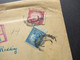 Delcampe - USA 1931 Registered Letter Nach Schwerin Mit Aufkleber Customs (Douane) May Be Officially Opened Mit Vielen Stempeln - Storia Postale