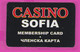 266070 / Bulgaria Casino Sofia - Membership Card , Bulgarie Bulgarien Bulgarije - Carte Di Casinò