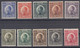 Yugoslavia Kingdom 1924 Mi#176-185 Mint Hinged, London Print, 20p Nominal Value Trial Colour Proofs - Ungebraucht