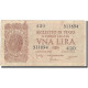 Billet, Italie, 1 Lira, 1944, 1944-11-23, KM:29b, B+ - Regno D'Italia – 1 Lira