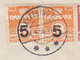 Denmark Registered Einschreiben Label & Brotype NYKØBING Fl. 1956 Cover Brief ERROR Variety '5' W. Weak Print (5 Scans) - Variedades Y Curiosidades