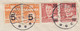 Denmark Registered Einschreiben Label & Brotype NYKØBING Fl. 1956 Cover Brief ERROR Variety '5' W. Weak Print (5 Scans) - Variétés Et Curiosités