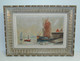 Delcampe - TABLEAU MARINE HST Signée A MARCY 1950 Joli CADRE MONTPARNASSE BATEAU PORT Déco COLLECTION VITRINE - Olii