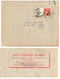 PARIS DEPART Lettre Entête Verso St Auxiliaire De CREDIT Banque VICTOR 10c Semeuse Yv 138 1/2 Millésime 9  Ob 1909 - Cartas & Documentos
