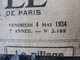 1934 L'AMI DU PEUPLE : Sainte-Anne-d'Auray Aux 240000 Bretons De La Guerre ; Affaire Frogé ; La Petite-Roquette; Etc - Informations Générales