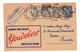 Carte Postale Publicitaire Biscottes Heudebert 1945 Bruxelles Belgique Fortin Lambert 195 Avenue Paul Deschanel - Postcards 1934-1951