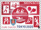 Monaco 2021 Thierry Mordant Unissued Original Painting Summer Olympic Games Jeux Olympiques 2020 Tokyo Tokio Japan - Zomer 2020: Tokio