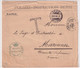 SUISSE - 1883 - ENV. En FRANCHISE ! De POLICE De BERN TAXE ! => JUGE à MARENNES (CHARENTE INF.) AMBULANT RAPIDE Au DOS ! - Postmark Collection