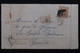 ESPAGNE - Lettre Pour La France En 1870, Affranchissement Allégorique De L'Espagne - Période Régence - L 102946 - Cartas & Documentos