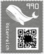 Crypto 3 Walvis Genummerd Code Zwart 2021 - Unused Stamps