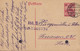 Danzig Postal Stationery Ganzsache Entier 30 Auf 10 Pf. Germania Aufdruck ZOPPOT 1920 Purple Line Cds. Abt. II. (2 Scans - Entiers Postaux