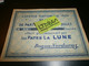 Billets De Loterie Loterie Nationale 1934 Bon De Participation Offert Par Les Pates La Lune Bozon-verduraz - Lottery Tickets