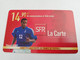 FRANCE/FRANKRIJK  SFR LA CARTE    FOOTBAL PAYER THIERRY HENRY   RECHARGE 14,90 PREPAID  USED    ** 5981** - Mobicartes (GSM/SIM)