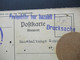 Österreich 1947 PK Antwortkarte / Drucksache Bürobedarf Stempel L1 Postgebühr Bar Bezahlt / Notmaßnahme Aus Enns O.Oe. - Brieven En Documenten