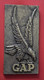 Médaille Murale En Bronze Du Groupement Aéroporté GAP Signée F.L (Fonderie Leblond), 7 X 14 Cm, 740 Gr. - Other & Unclassified
