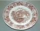 Delcampe - PLAT ROND CREUX CERAMIQUE VILLEROY & BOCH V&B BURGENLAND MARRON Déco TABLE N°7 Collection Déco Céramique Vitrine Table - Villeroy/Boch (LUX)