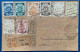 LETTONIE Carte Recommandée 13 MAI 1919 Avec 8 Valeurs Differentes Oblitérés Dateur De LATWIJA /LEEPAJA  TB/TTB - Lettland