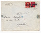 Lettre Marque Linéaire Lyon R.P. Arrivée Rhône Timbre Pétain Bruxelles Belgique Censure Seconde Guerre Mondiale WW2 - 1941-42 Pétain