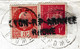 Lettre Marque Linéaire Lyon R.P. Arrivée Rhône Timbre Pétain Bruxelles Belgique Censure Seconde Guerre Mondiale WW2 - 1941-42 Pétain