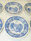 6 ASSIETTES CREUSES CERAMIQUE VILLEROY & BOCH V&B BURGENLAND BLEU/BLANC Table 15 Collection Déco Céramique Vitrine - Villeroy/Boch (LUX)