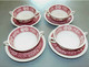 4 TASSES & SOUS TASSES A CHOCOLAT CERAMIQUE VILLEROY & BOCH V&B RUSTICANA Rose Collection Déco Céramique Vitrine - Villeroy/Boch (LUX)