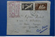 12 FRANCE SAINT PIERRE ET MIQUELON LETTRE IERE LIAISON AERIENNE DE 1948 POUR GRENOBLE CACHET ROUGE - Storia Postale