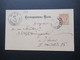 Österreich 1888 Ganzsache Correspondenz Karte Ank. Stempel Wien Landstr. Hauptstr. - Brieven En Documenten