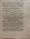 Proclamation Du Lieutenant Général Auguste Harville Commandant Un Corps D’armée à Namur En 1792 Liberté Et L’égalité - Documentos Históricos