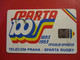 PHONECARD - TELECOM PRAHA - SPARTA RUGBY     D-0086 - Checoslovaquia