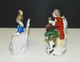 2 SUJETS PERSONNAGES PORCELAINE CAPODIMONTE MUSICIEN Objet De Vitrine XIXe Déco Collection Miniatures - Capodimonte (ITA)