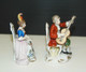 2 SUJETS PERSONNAGES PORCELAINE CAPODIMONTE MUSICIEN Objet De Vitrine XIXe Déco Collection Miniatures - Capodimonte (ITA)