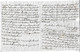 COSNIER POUR POCHETON A L HOTEL ST LOUIS AU MANS A M. FRONTAULT PROCUREUR FISCAL A NOYEN - LETTRE - Historische Dokumente