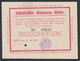 Fahrkarte Städtische Bahnen Köln 1928, No. 08659 - Autres & Non Classés