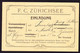1908 Drucksachen Karte Mit Bahnpost 2 Rp Nach Thalwil. Einladung Fussball Club Zürichsee. Young Fellows - Storia Postale