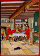 Cpa  ILLUSTRATEUR REPAS DE CHASSEURS à L AUBERGE , CHASSE à COURRE Chiens , HUNTERS  AT RESTAURANT A/s  HARRY ELIOTT - Hunting