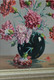 Delcampe - TABLEAU NATURE MORTE HST De Jacques PERROT 40 Cadre MONTPARNASSE BOUQUET OEILLETS FLEURS ROSES VASE - Olii