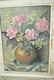 TABLEAU NATURE MORTE HST De M.FRANCOUR 45 Cadre MONTPARNASSE Déco Collection Bouquet De Fleurs Vases Peinture - Olii