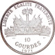 Monnaie, Haïti, Playing Fox Fox, 10 Gourdes, 1971, Proof, FDC, Argent, KM:81 - Haïti