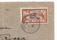 Lettre Recommandée 1920 Rhodes Cachet Rhodes Turquie Asie ​​​​​​​Cargo Vapeur Sidi Abdallah Bureaux Levant Fiume Croatie - Storia Postale